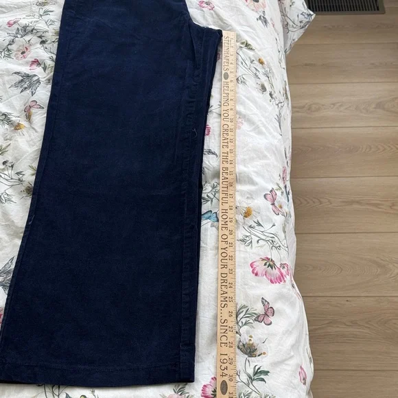 Modcloth Navy Lightweight Corduroy with Rainbow Stripe - Picture 6 of 9